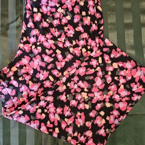 No Boundaries Pink and Black Capris